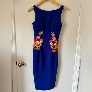 Chi Chi London Floral Embroidered Dress